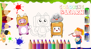 lankybox - Coloring Book Screenshot 2