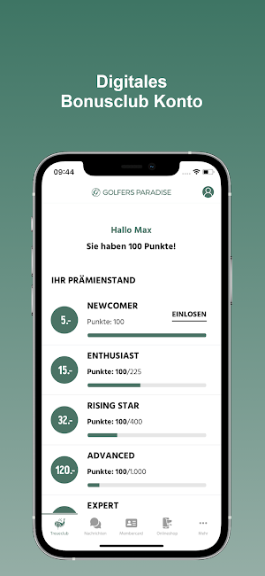 Golfers Paradise Rewards Screenshot 0