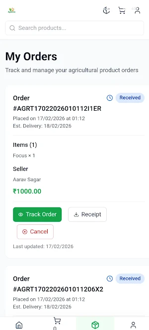 Agiratoo - Farmers Ecommerce Screenshot 1