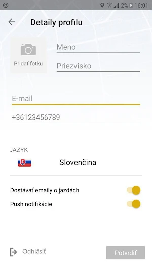 Moje Taxi Nitra Screenshot 1