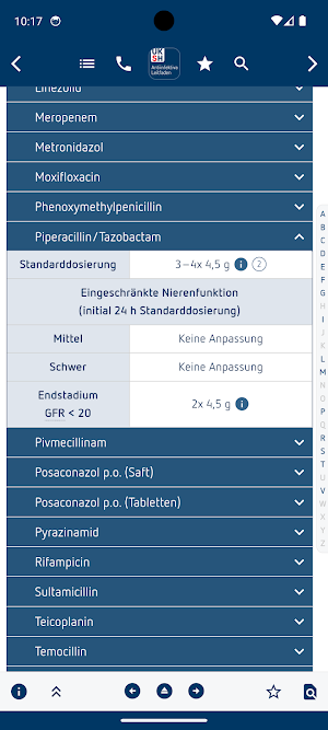 Antiinfektiva-Leitfaden UKSH Screenshot 1