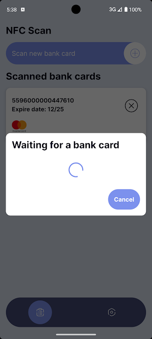 Bank Card Reader NFC Screenshot 2