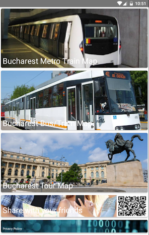 Bucharest Metro Bus Tour Map Screenshot 0