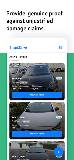 Snap&Drive - Rental Car Photos Screenshot 0