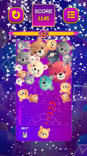 Popit - Animal Balloon Merge Screenshot 2