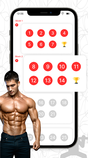Six Pack Abs Workout - At Home Screenshot 1