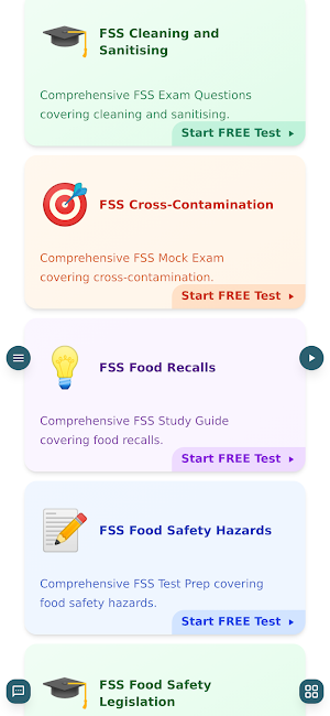Food Safety Practice Test Screenshot 2