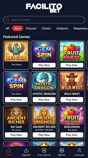 Facilito Bet Screenshot 3