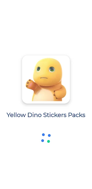 Yellow Dino Stickers for WA Screenshot 0