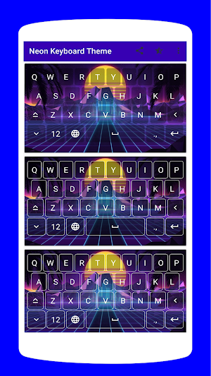 Aesthetic Neon Keyboard Theme Screenshot 0