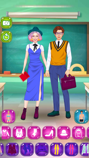 School Couple dress up Screenshot 3