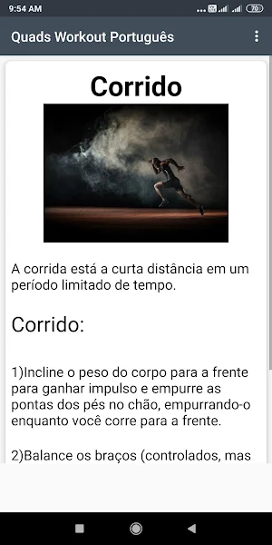 Quads Workout Português Screenshot 2