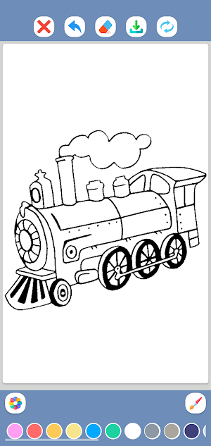 Train Coloring Book Screenshot 1