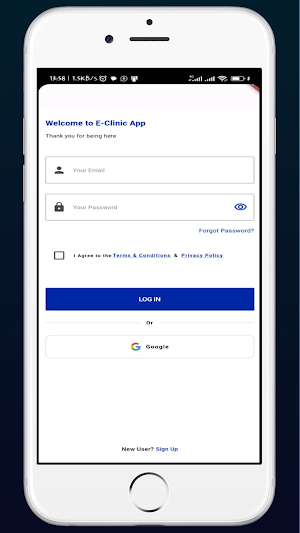 E-Clinic App Screenshot 1