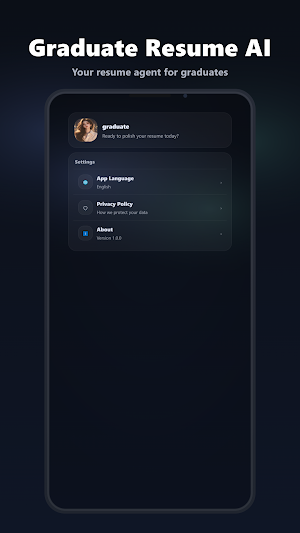 Graduate Resume AI Screenshot 1