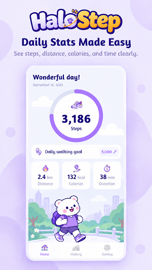 HaloStep: Walking Tracker Screenshot 3