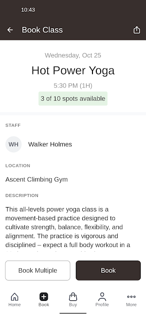 District Athletic Club Screenshot 2