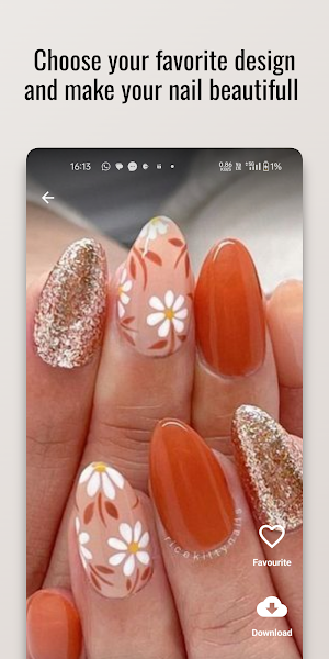 Muted Glam Nail Polish Design Screenshot 2