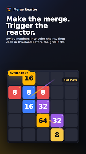 Merge Reactor: 2048 Puzzle Screenshot 3