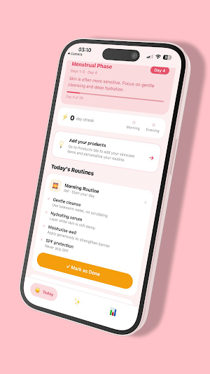 CycleCare - Skin & Routine Screenshot 1