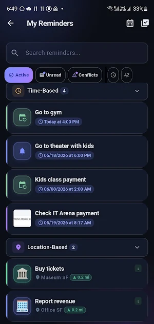 Wopsi: Family & GPS Reminders Screenshot 2