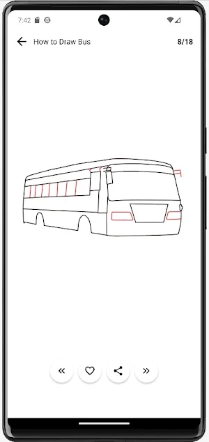 How to Draw Bus Step by Step Screenshot 1