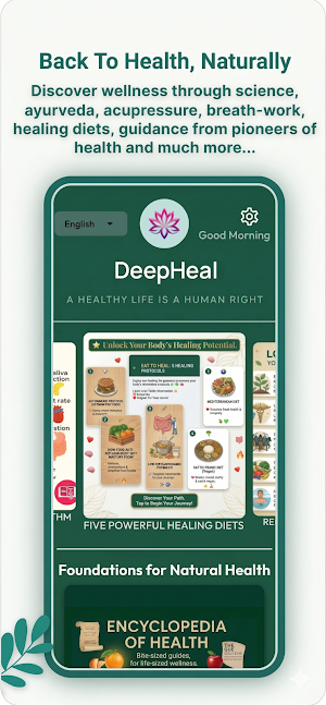 Deep Heal: Complete Health App Screenshot 1