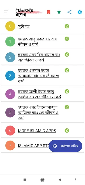 খোলাফায়ে রাশেদা | চার খলিফা Screenshot 0