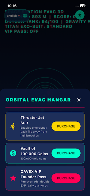 Retro Jetpack Odyssey Screenshot 1