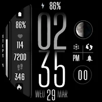 Modern Digital Watch Face IN35