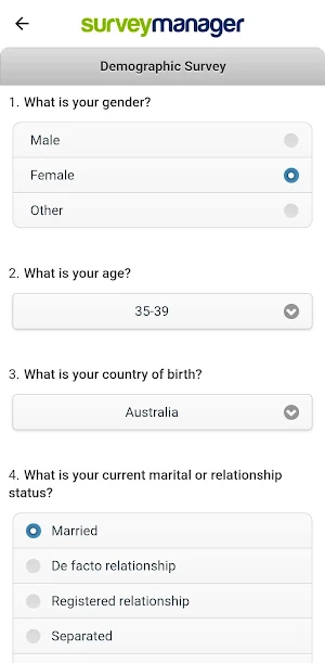 SurveyManager - Offline Survey Screenshot 2
