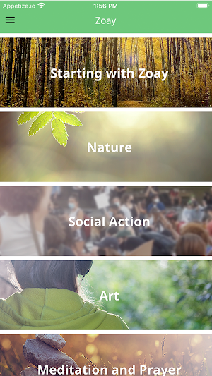 Zoay Spiritual Practice App Screenshot 0
