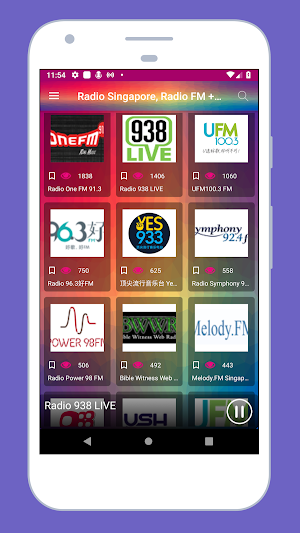 Radio Singapore + Radio Online Screenshot 1