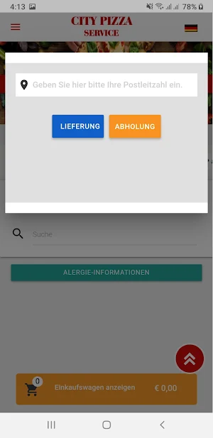 City Pizza Service Screenshot 2