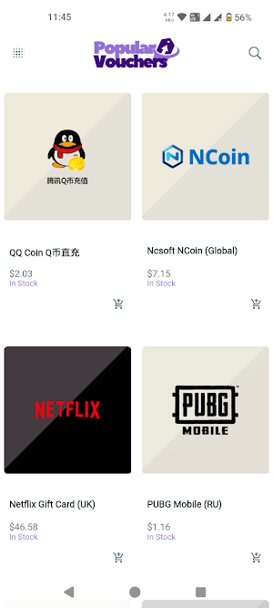 Popular Vouchers Screenshot 1