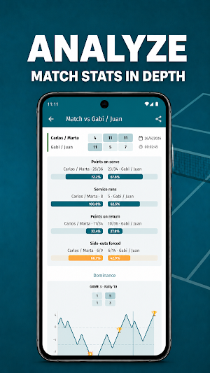 Pickleball Scoreboard & Stats Screenshot 3