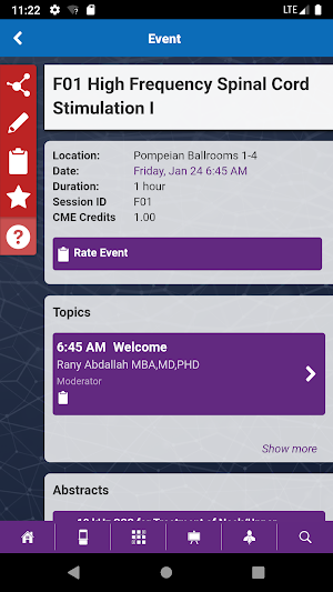 NANS Annual Meetings Screenshot 1