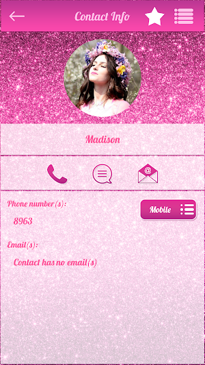 Pink Phone Dialer App Screenshot 1