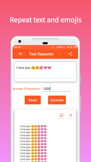 Text Repeater Ultra Screenshot 1
