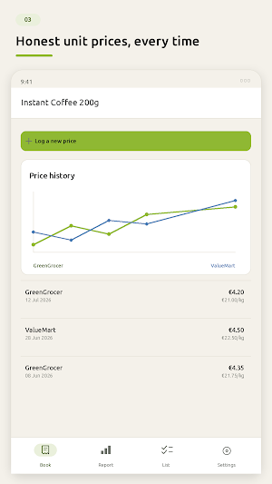 TillBook: Grocery Price Book Screenshot 2