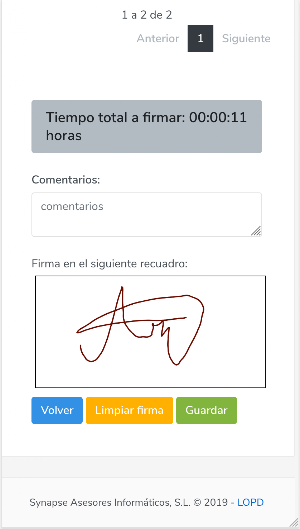 Tiempo Jornada - Registro de h Screenshot 3