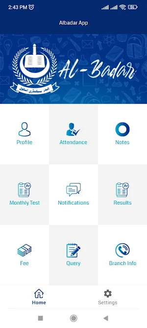 Al-Badar Parents App Screenshot 0