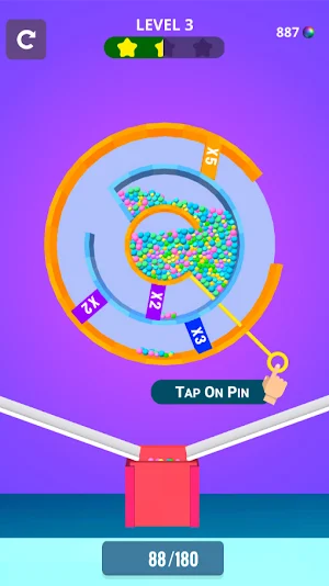 Maze 3D Ball Pull The Pin Game Screenshot 0