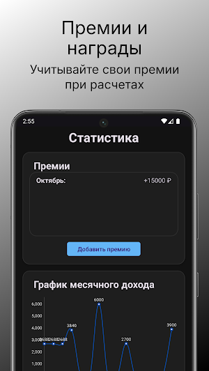 Счетчик зарплаты и доходов Screenshot 2