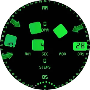 Animated Green Cubes Screenshot 0