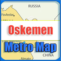 Oskemen Kazakhstan Metro Map Offline