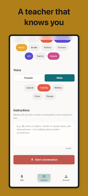 Mintza - Language Conversation Screenshot 2