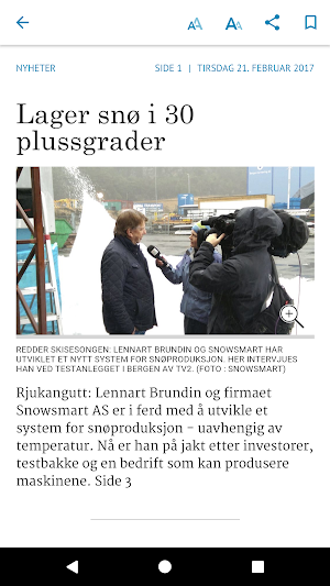 Rjukan Arbeiderblad eAvis Screenshot 2