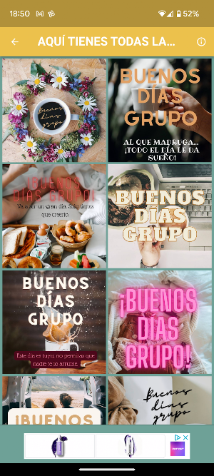 Buenos días grupo, imágenes Screenshot 1