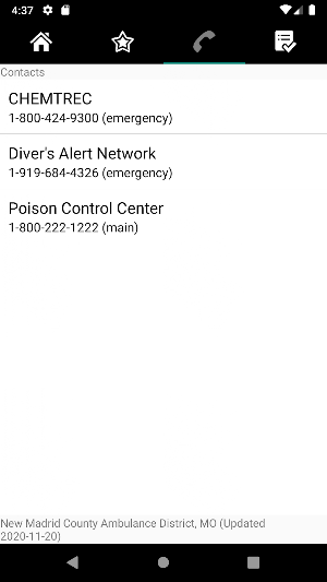 NMCAD Protocols Screenshot 2